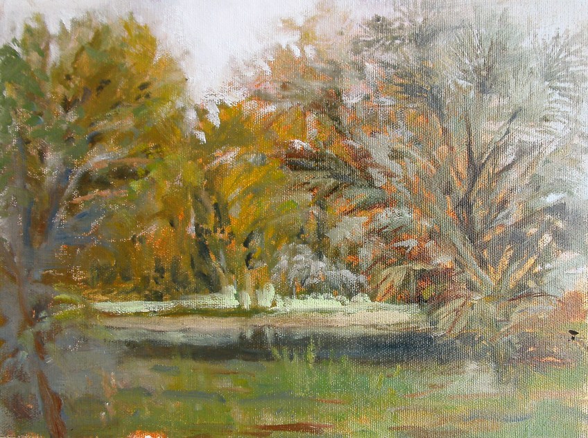 Osprey Florida Trailhead Junction, Ölbild, 23x30 cm